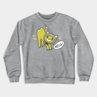 Crazy frog - cat Crewneck Sweatshirt